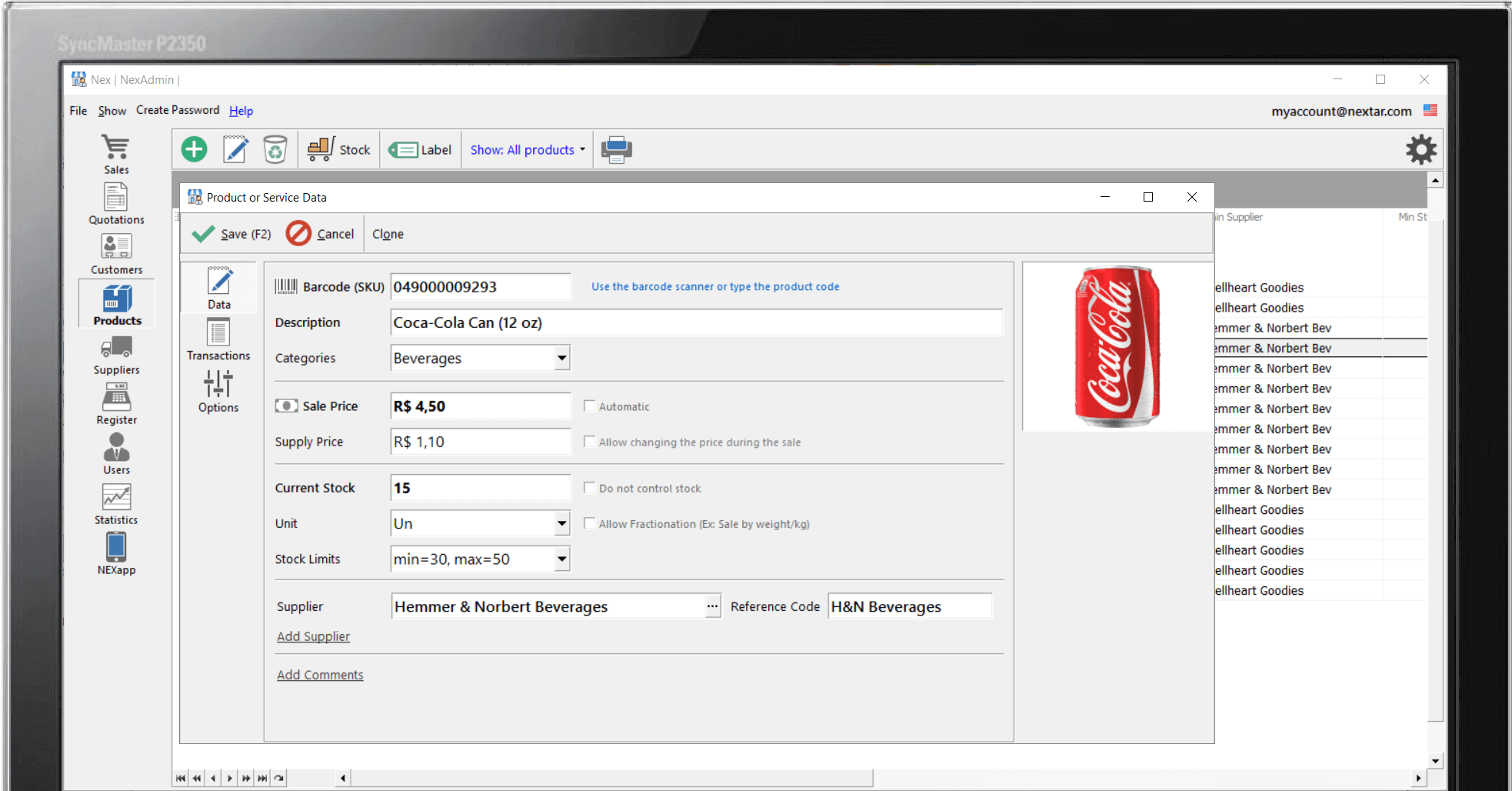Free Inventory Management Software » NEXTAR POS